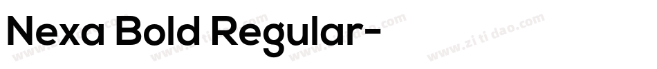 Nexa Bold Regular字体转换